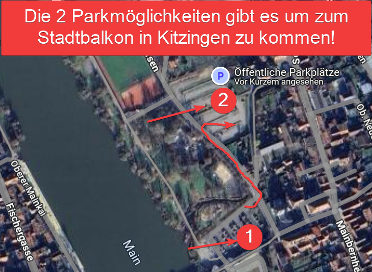 Screenshot: Ansicht des Ersatzparkplatzes